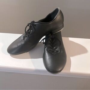 So Danca kids Black Lace-Up Tap Dance Shoes